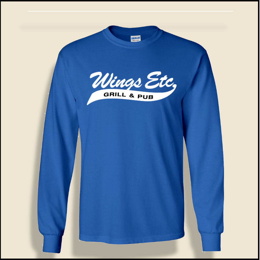 Royal Blue Wings Etc. Long Sleeve T-Shirt
